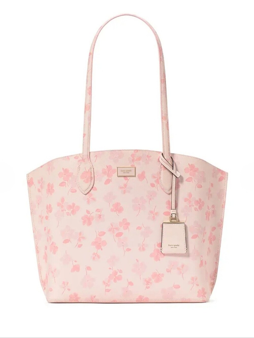 Kate Spade NY Spring Pansies Leather Tote Bag and Devin SP Continental Wallet.